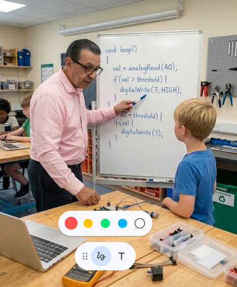 Persoonlijke begeleiding in STEM makerspace